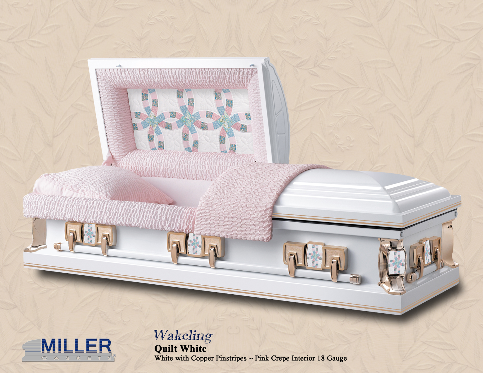 Wakeling Quilt White Pinstripes